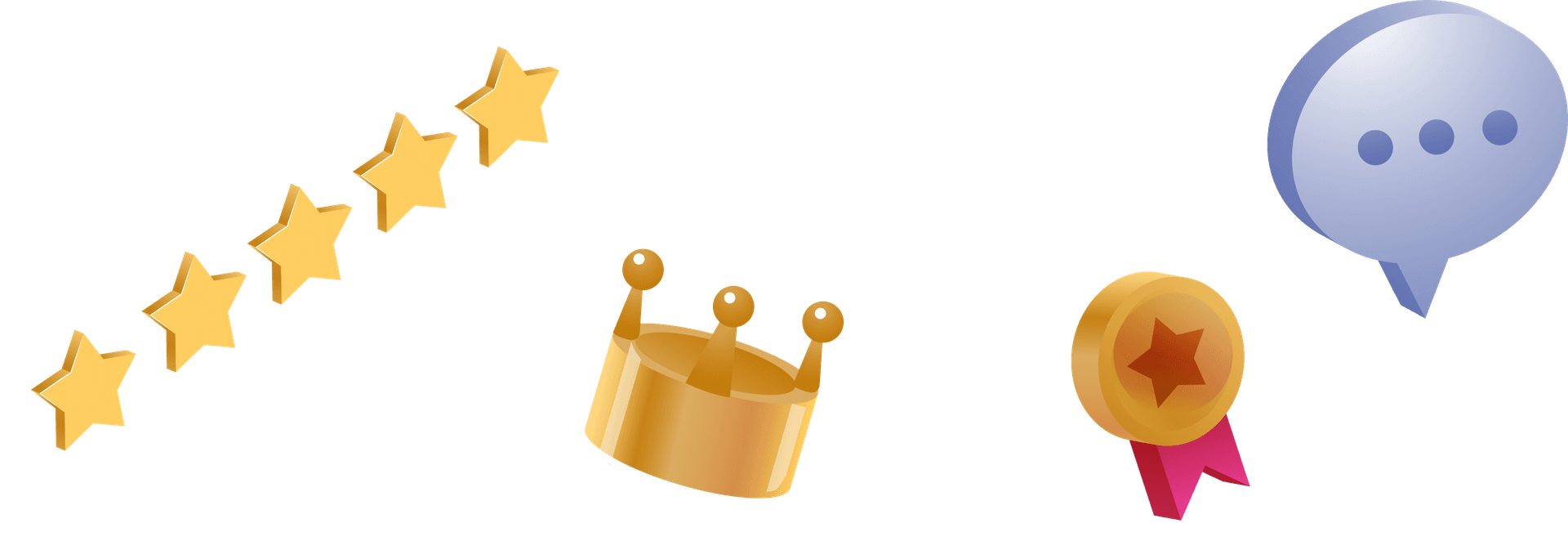 star icons and a crown